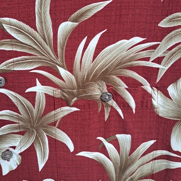 Campia Moda Maroon Hawaiian Shirt    Size M - Picture 4 of 13